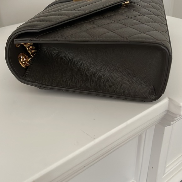 SOLD Saint Laurent YSL Triquilt Envelope Bag Medium - Picture 7 of 12